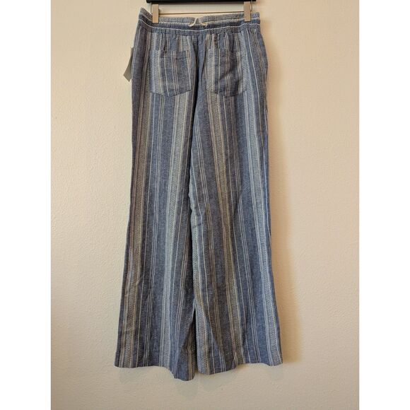 NWT  Jolt wide leg linen/rayon blend tie/elastic waist pants   Sz L - Picture 9 of 10